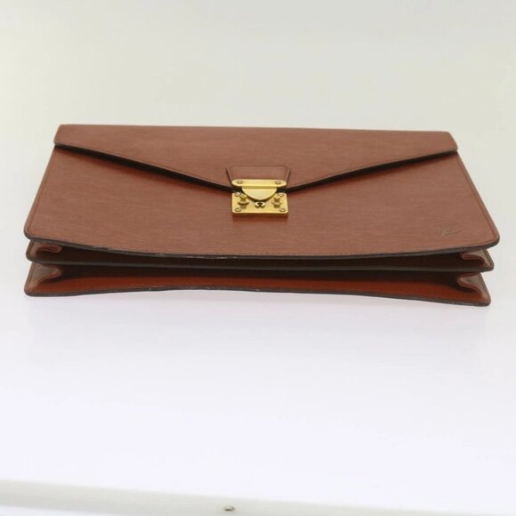 LOUIS VUITTON Epi Serviette Conseiller Briefcase Brown M54423 LV Auth 66184 - Picture 7 of 16